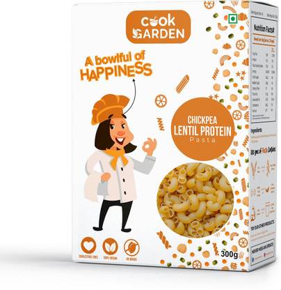 Cook Garden Chickpea Lentil Protien | High Fiber | High Energy & Cholesterol Free Macaroni Pasta