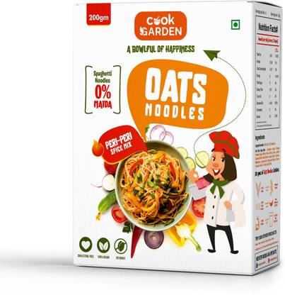 Cook Garden Oats Noodles Peri Peri Spice Mix | Maida Free | Healthy Meal Spaghetti Pasta