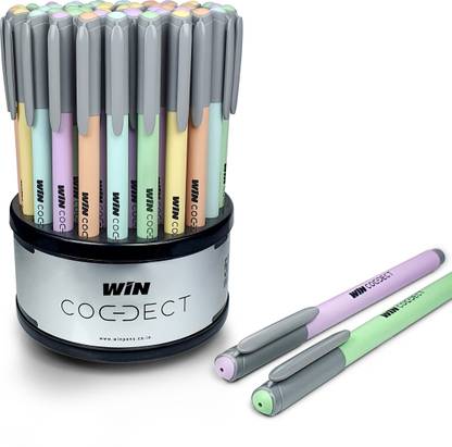 Win Connect 50 Pens (45 Blue & 5 Black) | 0.7 mm Tip | Smooth Writing | Stick Ball Pen