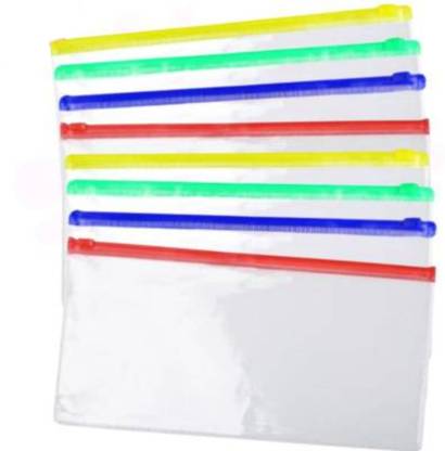 Andix zip lock supper quality multipurpose use pencil pouch (Set of 10) waterproof pouch Art Plastic Pencil Boxes
