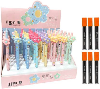 triple paper Cute Flower Cartoon shape Mechanical Pencil Student,Office Supplies Pencil