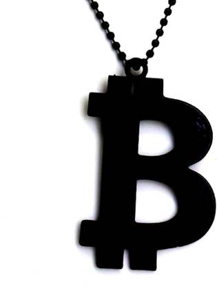 NNPRO Bitcoin Symbol Art Millionaire Swag Bitcoin Design Pendant Rhodium Stainless Steel Locket