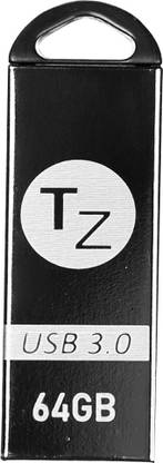 T ZED Mate A1+ 64 GB Pen Drive Compatible with Mobile, Netbook, Tablet, Television, Audio Player, Desktop Computer, Laptop USB 3.0, USB 2.0 Metal Case