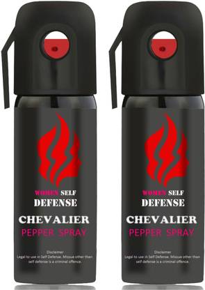 CHEVALIER Strong Pepper Spray for Women/Men Self Defence, Pack of 2 Pepper Stream Spray
