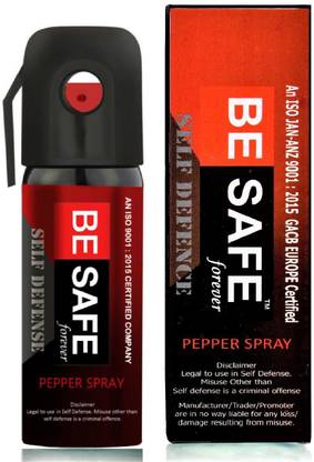 BE SAFE Forever Self Defence Pepper Spray for Security Guard, Armed Force/Police & Civilian Pepper Stream Spray