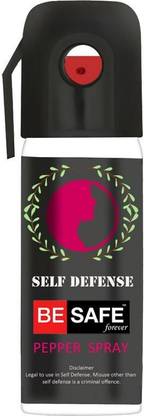 BE SAFE Forever Self Defence Pepper Spray for Women Pepper Stream Spray