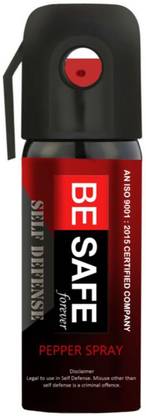 BE SAFE Forever Police/Military DRDO Approved Self Defence for Women Pack of 1 Pepper Stream Spray