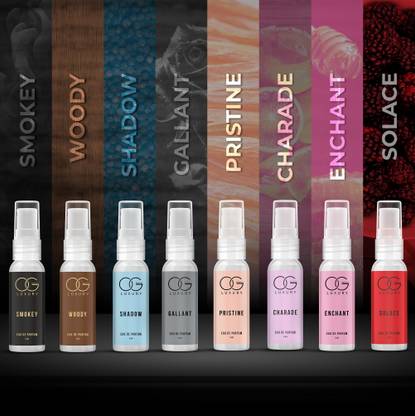 OG BEAUTY LUXURY Perfume Gift Set Pack of 8, 5 ML Each - Unique Scents, Long-lasting Eau de Parfum - 40 ml