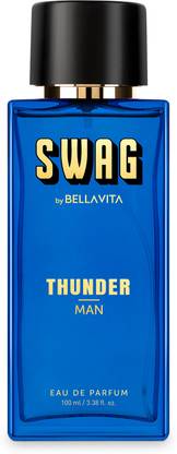BELLAVITA SWAG THUNDER MEN perfume with Citrus, Floral & Woody Notes|Long Lasting Scent| Eau de Parfum  -  100 ml