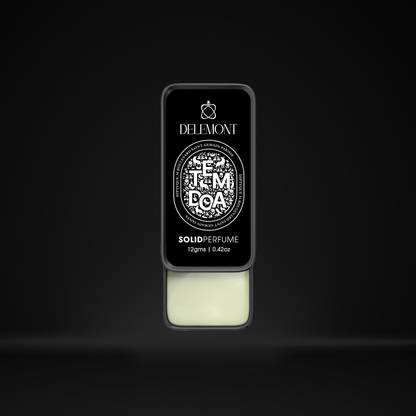 Delemont Tam Doa Solid Perfume – Fragrance Balm – Alcohol-Free Natural Wax-Based – 12g Eau de Cologne  -  12 ml