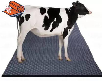 Ursus Easy Clean Waterproof With Raised Edges Mat For Cow, Buffalo & Bull (BLACK) XL Pet Bed