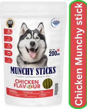 Nitishree Chicken Flavored Munchy Chew Sticks For Dogs All Breeds Dog Treats Chicken Dog & Cat Chew