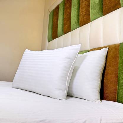 BHEBHA Microfibre Sleeping Pillow Pack of 2 Stripes Pillow Set || Comfort And Support Pillow