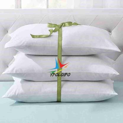 YPOLOIPO Polyester Fibre Solid Sleeping Pillow Pack of 3