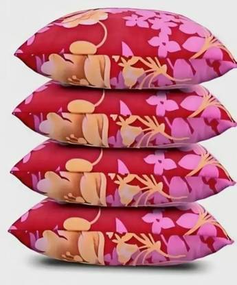 GUNVAR INDIA PRIVATE LIMITED LUXURY Polyester Fibre Solid Sleeping Pillow Pack of 4