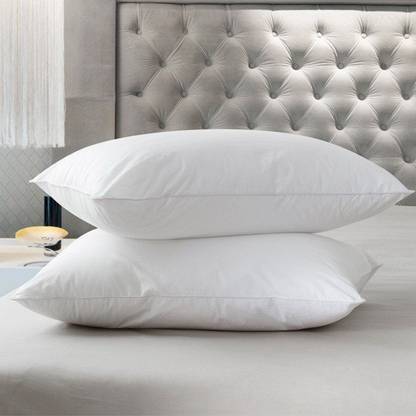 JDX Super Fluffy Microfibre Solid Sleeping Pillow Pack of 2