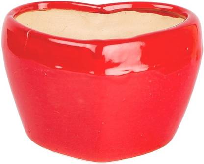 agarwals enterprises HEART SHAPE CERAMIC POT Plant Container Set