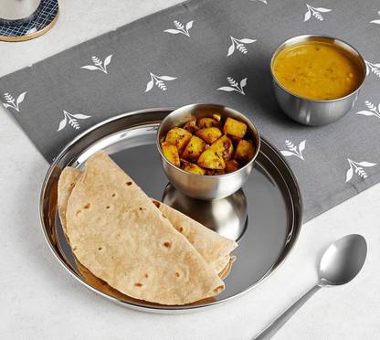 Snapple Stainless Steel with Mirror Finish (25CM) Dinner Plate