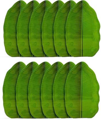 Feast Melamine(SIZE-23 X 15 CM)Banana Leaf Platter Plate for All Occasions Quarter Plate