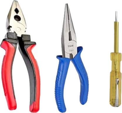 Pedwal RB Plier Nose Tester Hand Tools Combo Kit For Home And Professional Use Plier Lineman Plier