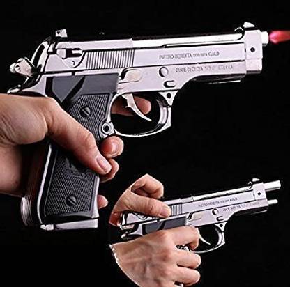 Treasurer Reloaded Barrel Pull Back Function | Heavy Metal Gun Lighter With Leather Cover| myfirstdot Pocket Lighter