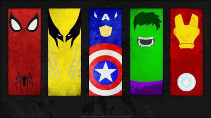 Marvel Print Poster on LARGE PRINT 36X24 INCHES Photographic Paper