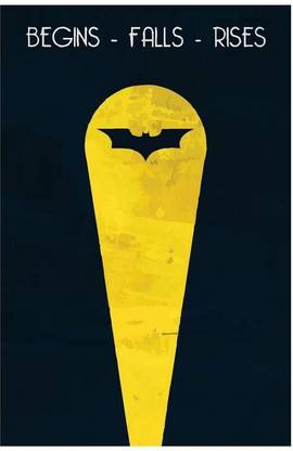 The Dark Knight Trilogy Batman Poster Art | Movie Poster Paper Print