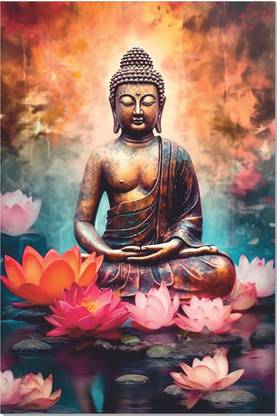 Gautam Buddha Poster for Wall Decor (12 x 18 inch), Lord Buddha Poster, Buddha Wall Decor for Living Room, Buddha Poster, Spa Buddha Posters (Buddha (No. 137))… Paper Print