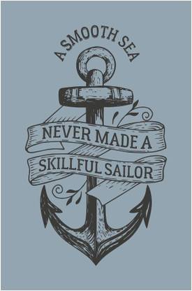 Inephos 'Smooth Sea' Inspirational Poster Paper Print