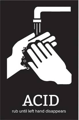 Hand Wash Funny Signage Poster Paper Print