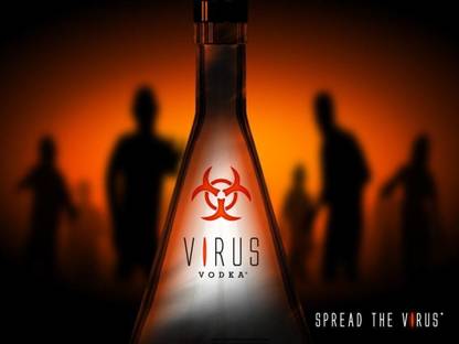 Virus Vodka Wallpaper Poster on LARGE PRINT 36X24 INCHES Photographic Paper