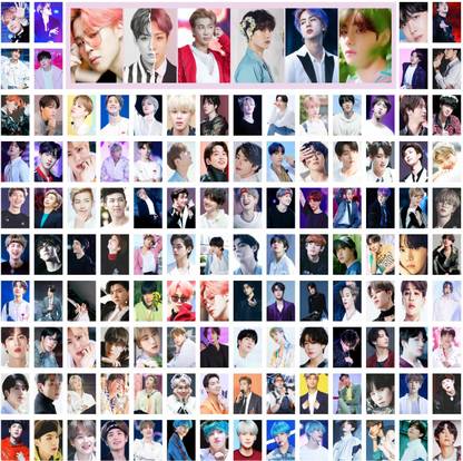 "BTS Photo Card Premium High-Quality Photo Card Set Featuring All Members - 126Cards in a Perfect 3x4 Inches Size!" Paper Print