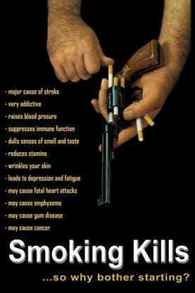 smoking kills Poster - No Smoking Poster Paper Print