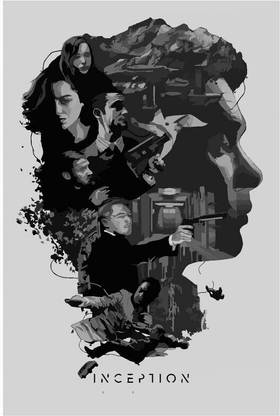 Inception Movie Poster Art | Movie Posters For Room Paper Print