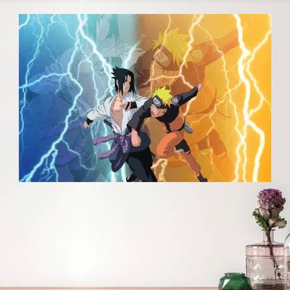 Naruto Characters Sasuke, Sakura, Hinata, Gara, Might Guy, Rock Lee, Kakashi Hatake, Iruka sensei, Itachi, Shikamaru, Neji, Shino, Naruto Anime High-Quality Frameless Wall Poster for Naruto Fans (12x18in) Frameless Poster. Peel & Paste the Poster on Wall 300G Gloss Laminated Pape, Shinobi Ninja Photographic Paper