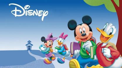 Mickey Mouse With Donald Duck POSTER LARGE Print on 36x24 INCHES Fine Art Print