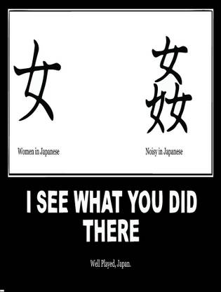 Unique Artwork Noisy In Japanese Funny Poster (12 X 18 Inch) Paper Print
