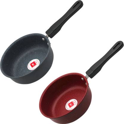 LAZYwindow Nonstick Baby Sauce/Fry Pan 17cm, Set of 2 – Durable Quality Sauce Pan 17 cm diameter 1 L capacity