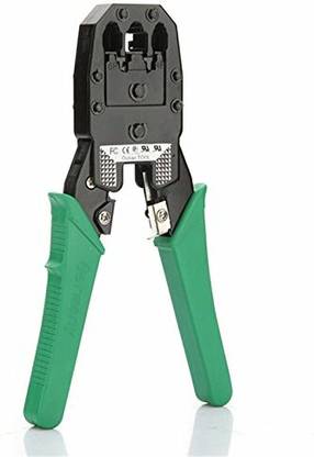 TERABYTE TBA-43 Networking Crimping Tool For Multipurpose Modular Crimping Tool LAN Cable Cutter Manual Crimper