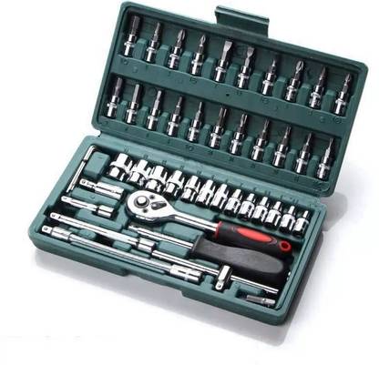 ROKOPO Screwdriver And Socket Tool Kit For Scooty Bike Cycle Hand Tool Kit