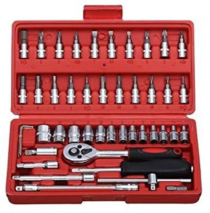 YASHRON 46 in 1 Pcs Tool Kit & Screwdriver SET Hand Tool Kit