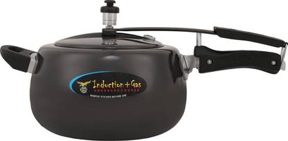 EAGLE Hard Anodised Induction Base Inner Lid Pressure Cooker 5 L Inner Lid Induction Bottom Pressure Cooker