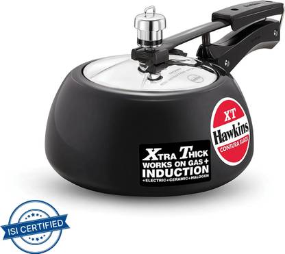 Hawkins Contura Black XT (CXT20) 2 L Inner Lid Induction Bottom Pressure Cooker