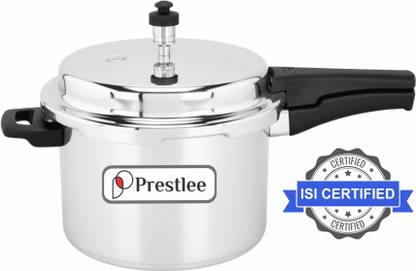 Prestlee DELUXE 5 Liter Aluminium Outer lid Pressure Cooker 5 L Outer Lid Pressure Cooker