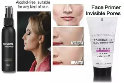 AMOSFIA Perfect Fixer Face Primer Spray & Gel  Primer  - 130 ml