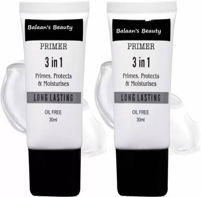 balaan's beauty bazar Professional Waterproof Combo Pore Primer Combo PAck of Two (600 ml) Primer  - 60 ml