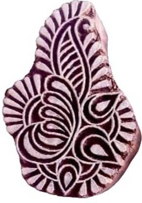 Neelam Art Flower Wooden Block Printing Stamp 3.5 Inch Printing Blocks