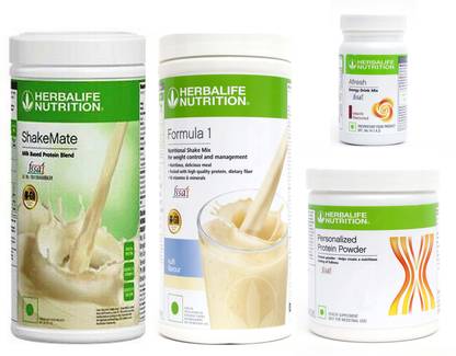 HERBALIFE FORMULA1 KULFI 500 PROTIEN 200 GAFRESHENERGYDRINK ELAICHI 50 +SHAKEMATE 500 G Whey Protein