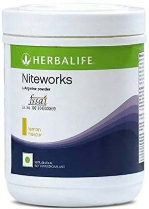 HERBALIFE Niteworks Ll-Argininie Powder in Lemon Flavour in 300 gm Plant-Based Protein
