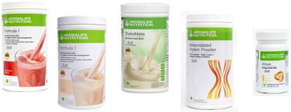 HERBALIFE Formula 1 Strawberry & Vanilla + Protein Powder 400G + Shake Mate + Afresh Lemon Protein Shake